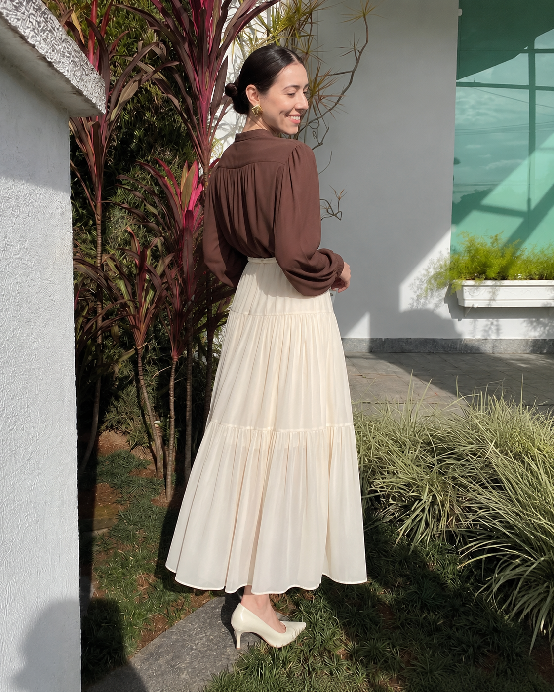 Saia Évora Chiffon Fluida