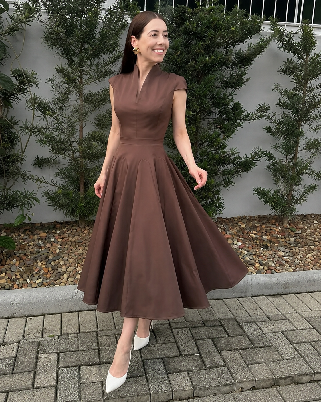 Vestido Évora Aurora Café - imagem 5