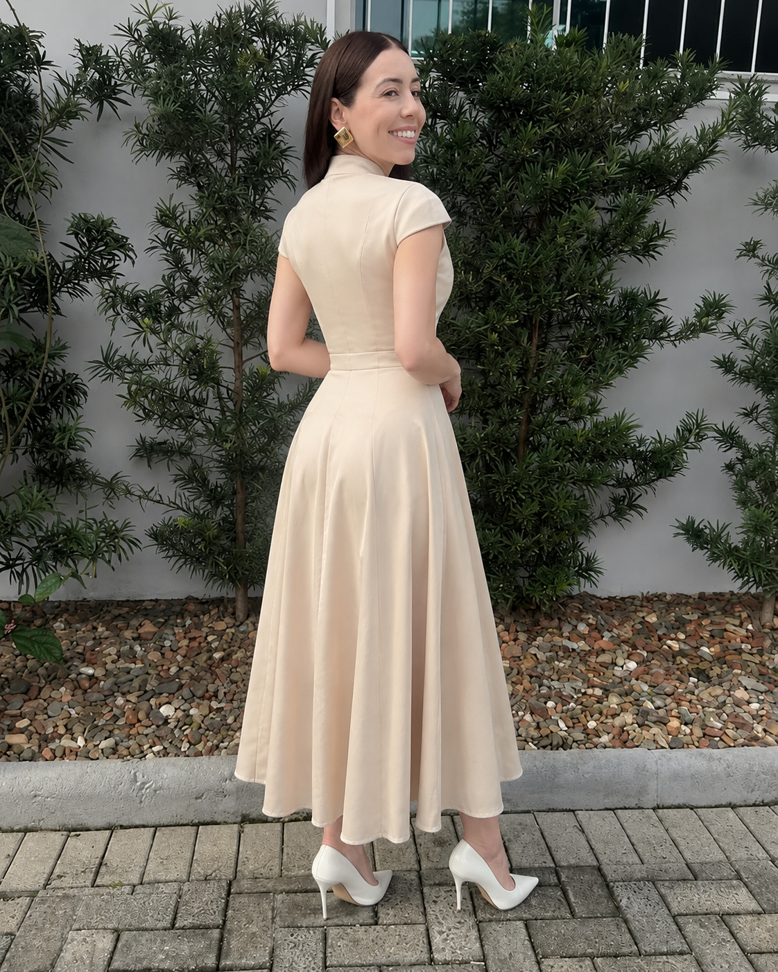 Vestido Évora Aurora Marfim - imagem 5