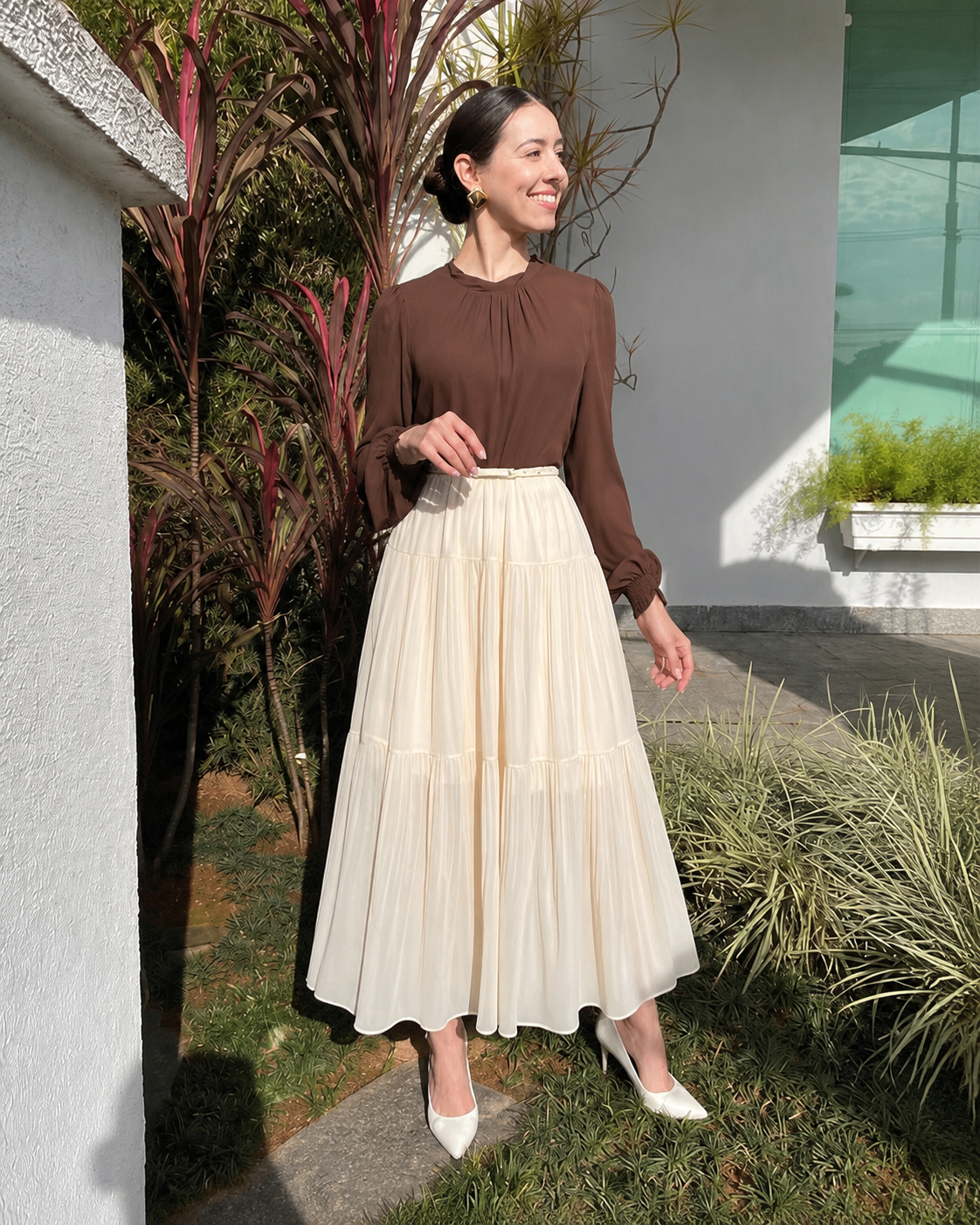 Saia Évora Chiffon Fluida - imagem 4