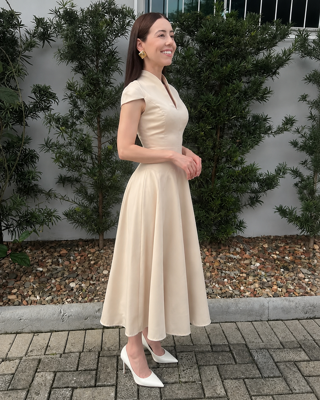 Vestido Évora Aurora Marfim - imagem 4