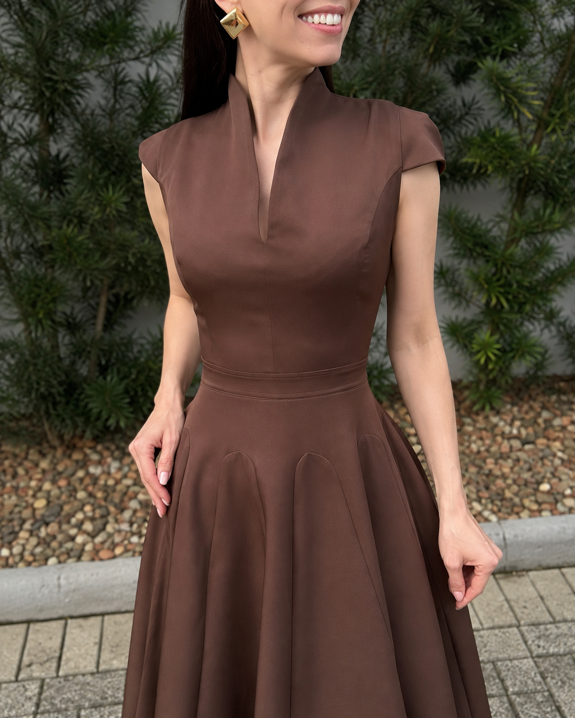 Vestido Évora Aurora Café - imagem 7