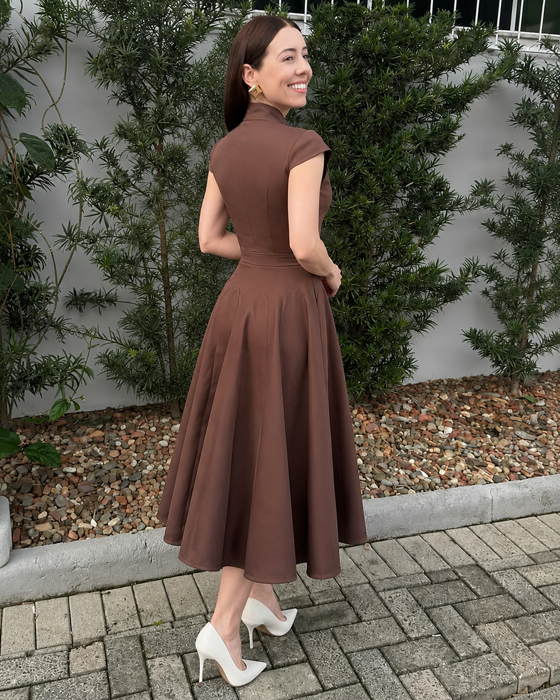 Vestido Évora Aurora Café - imagem 4