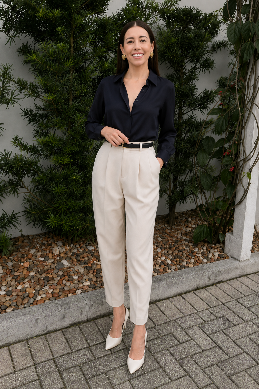 Calça Évora Alfaiataria Off-White - imagem 2