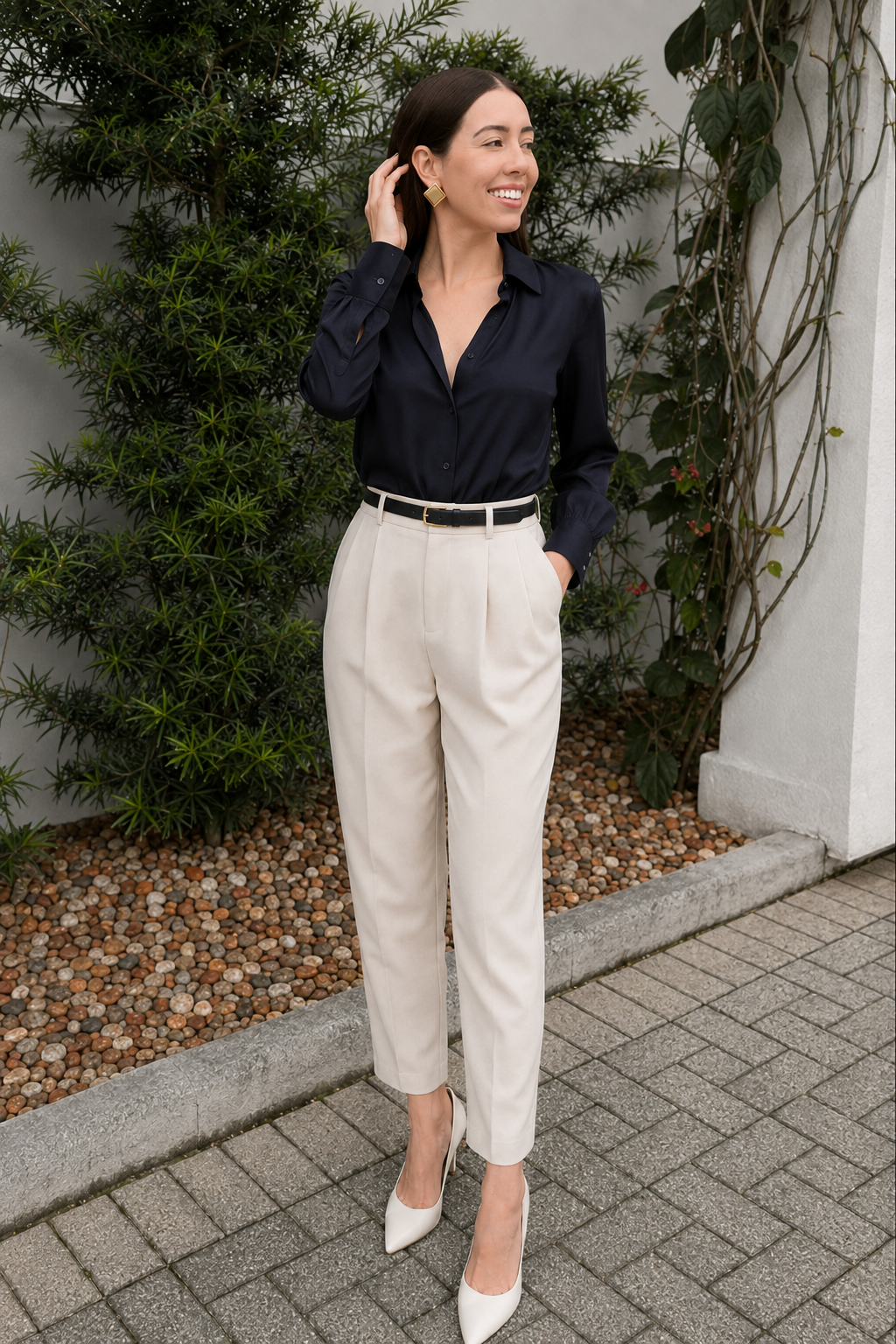 Calça Évora Alfaiataria Off-White - imagem 8