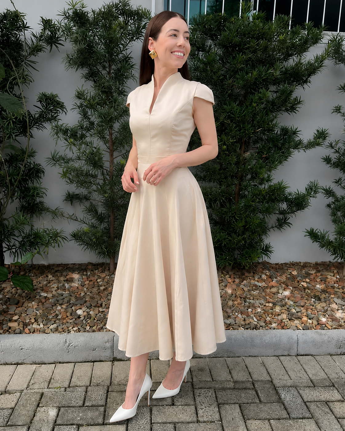 Vestido Évora Aurora Marfim - imagem 2